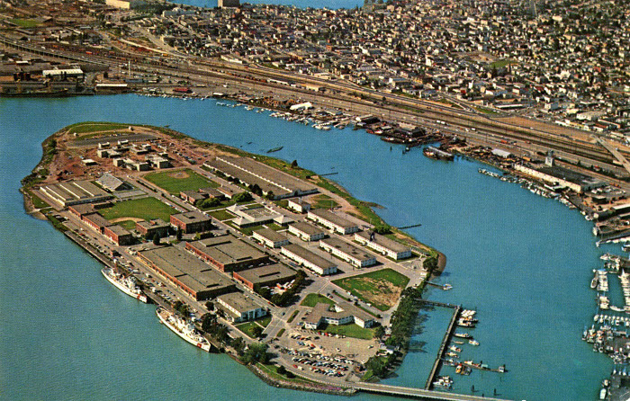 Coast Guard Island in Alameda, California.