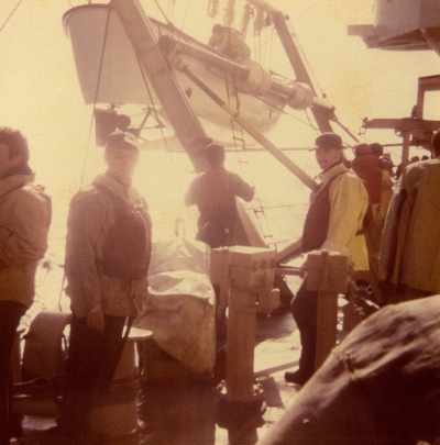 Ron Marlett during small boat drill.