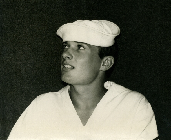 Ron Marlett standing watch onboard the USCGC Winnebago.