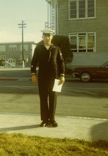 Ron Marlett with his papers for a 1-week leave.