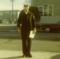 Ron Marlett with his 1-week leave papers.