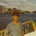 Ron Marlett working on the USCGC Winnebago.