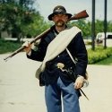 Ron Marlett's brother Rich in a Civil War reenactment.