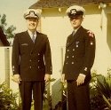 Ron Marlett and his father Howard in the Sea Scouts.