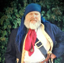 Ron Marlett's brother Rich in his pirate costume.