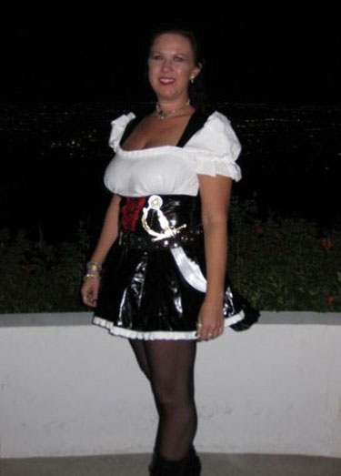 Irish dancer Kathleen Wachter in her pirate costume.