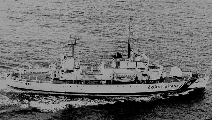 The USCGC Winnebago off the coast of Hawaii.