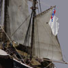 Detail of Ron Marlett's model CSS Alabama.