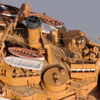 Detail from Ron Marlett's model of the USS Oregon.
