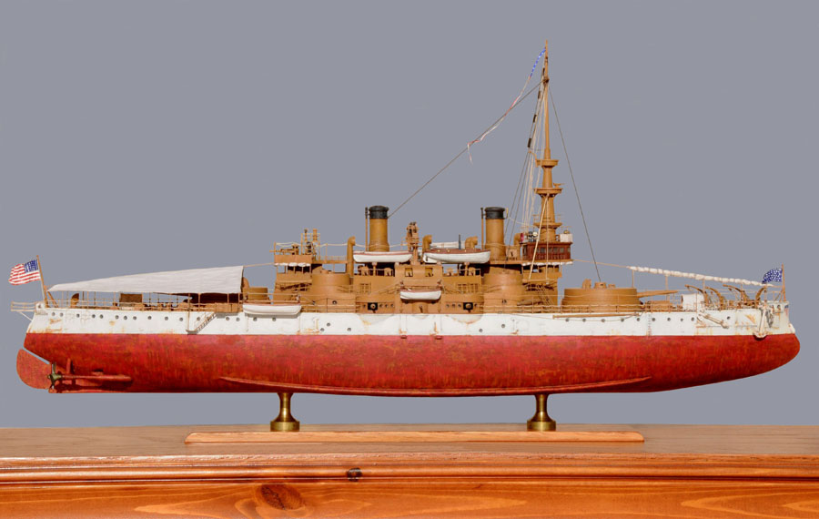 Ron Marlett's model of the USS Oregon.