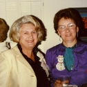 Ron Marlett's mother Vera at the garden club's Christmas party.